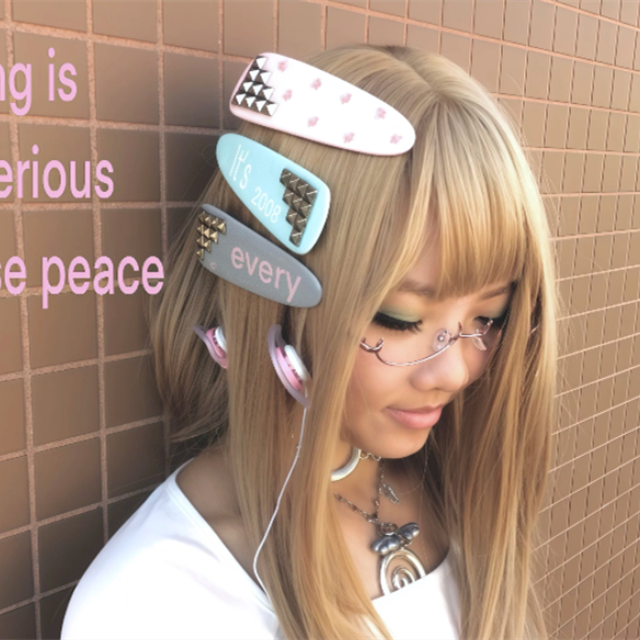 Oversized Original Rivet Hair Clip Instagram-style Shibuya Gyaru photo 1