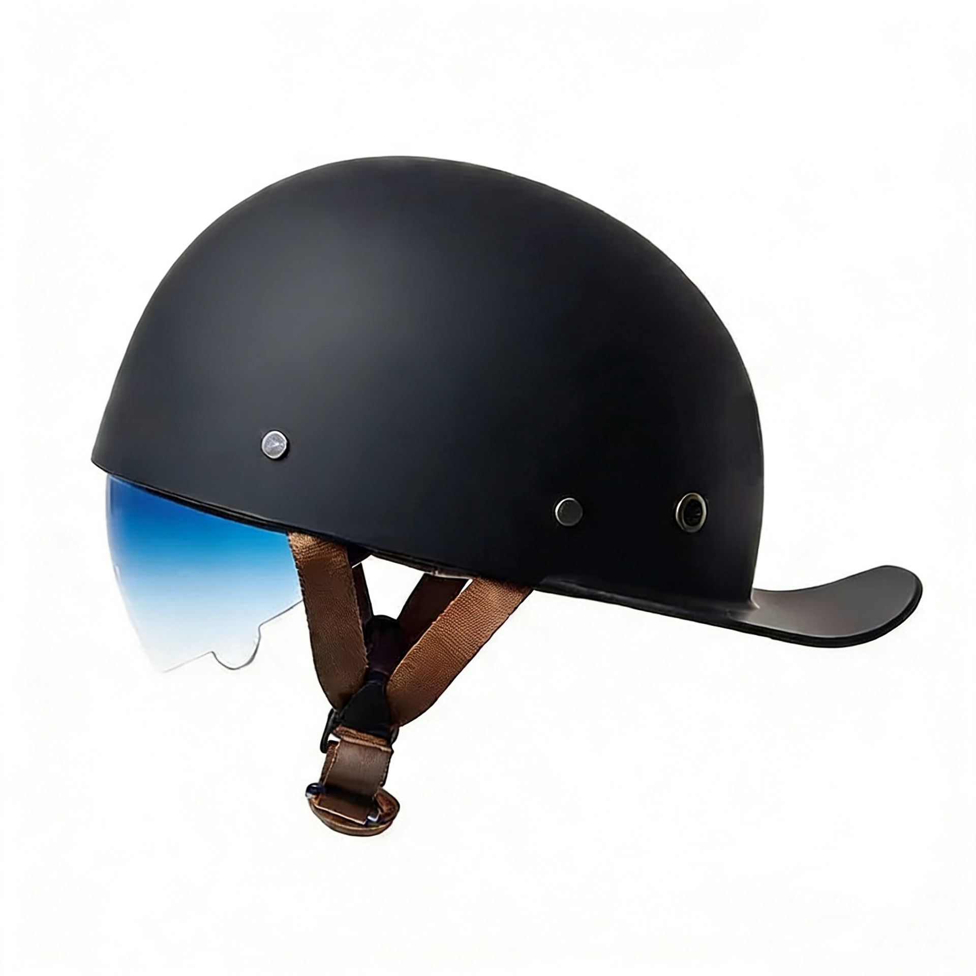 Winter Japanese-style Retro Scooter Half-helmetpeanut Helmet photo 6