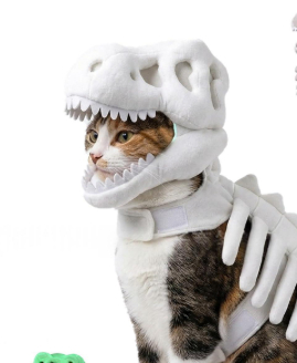 Dinosaur Skeleton Pet Costume Halloween Cat Hoodie photo 7