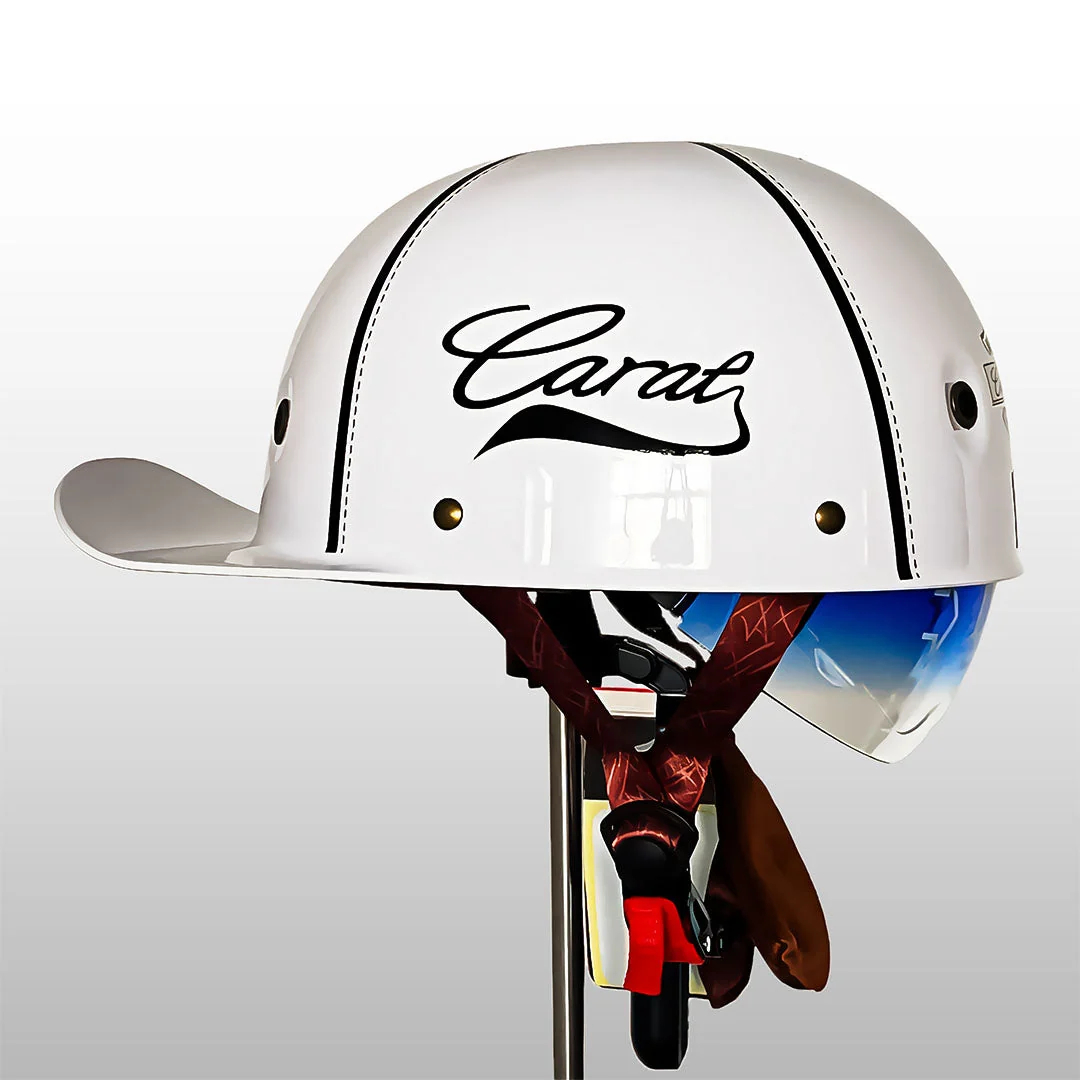 Retro Minimalist Versatile Motorcycle Helmet photo 4
