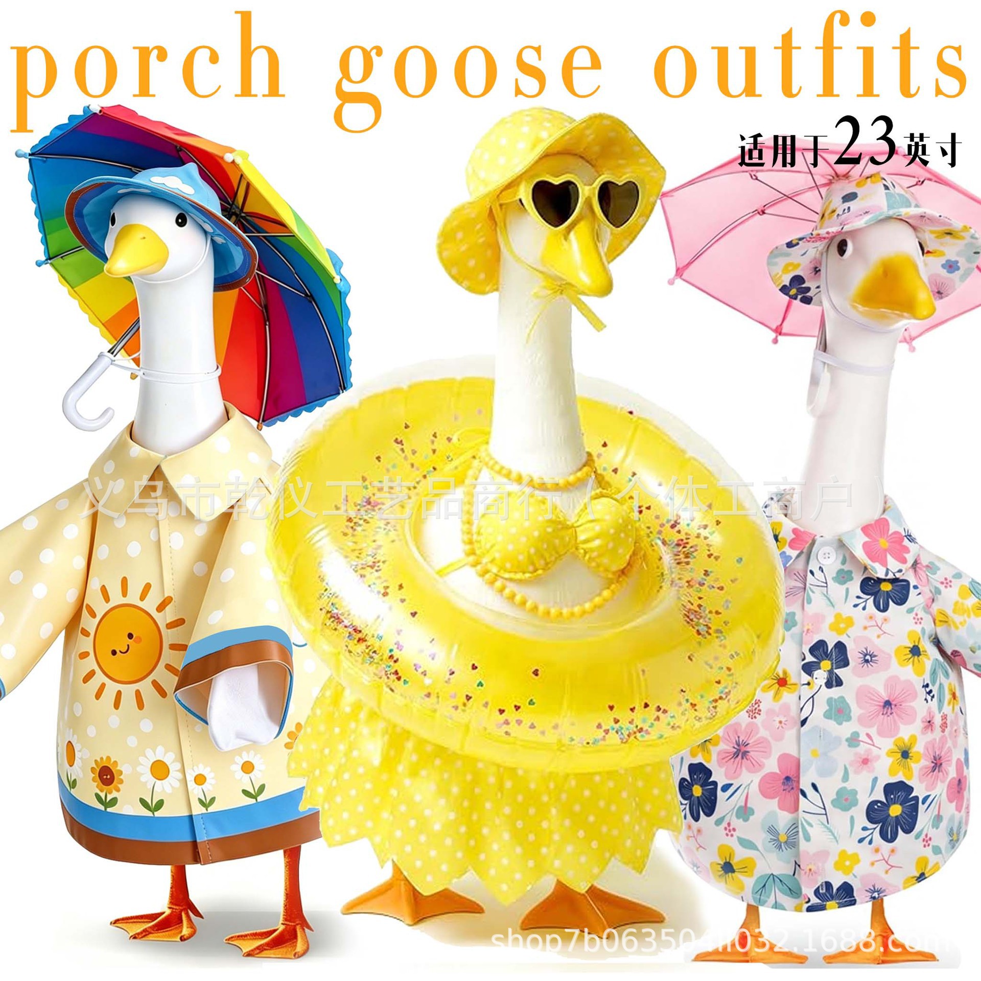 Decorative Courtyard Goose New-arrival Gardener Clothing Set photo 3