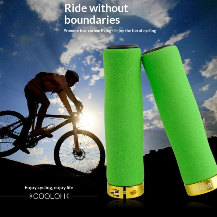 Vintage Bicycle Leather Handlebar Grips With Lock And Non-slip Cover photo 1