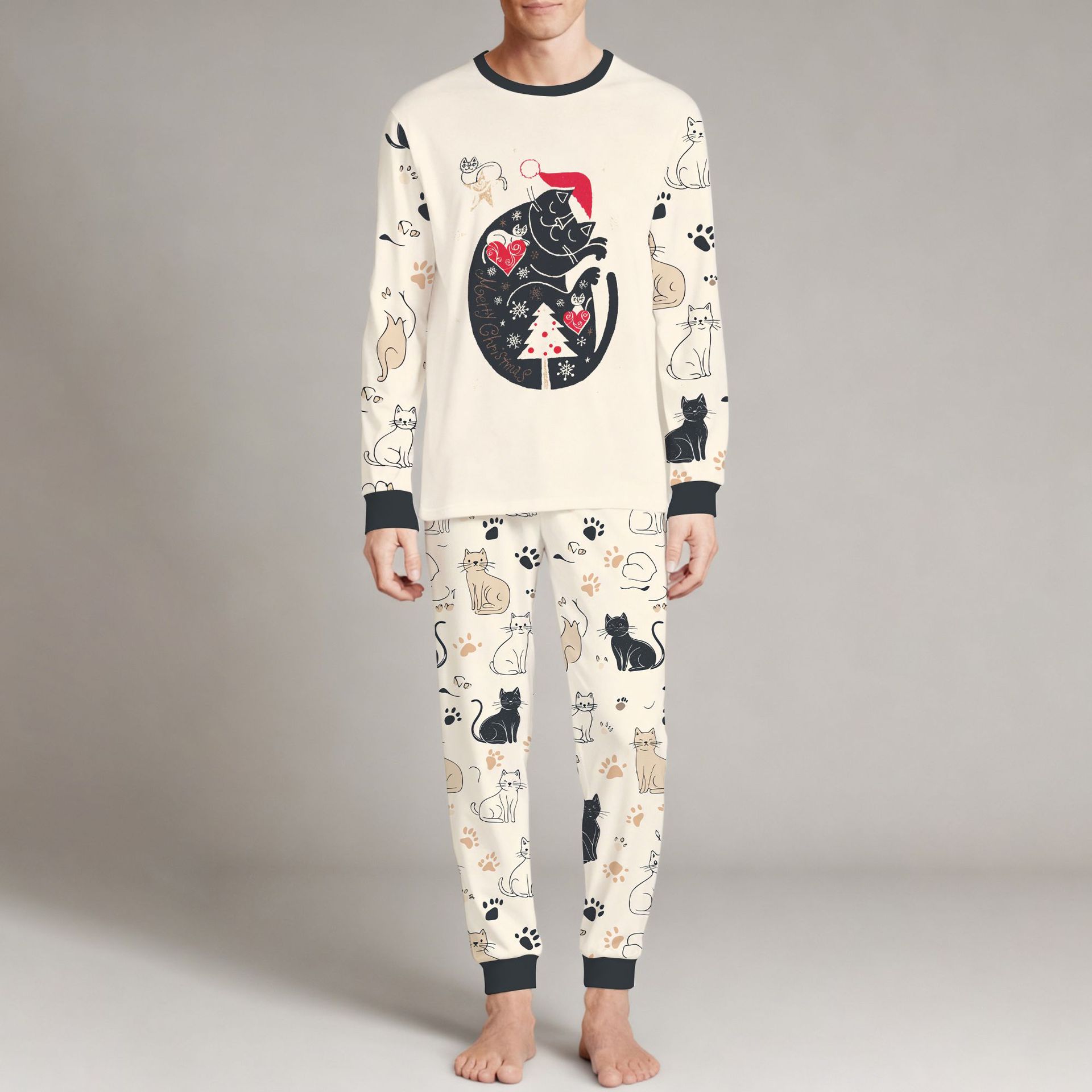 Christmas Printed Family Pajama Set photo 3