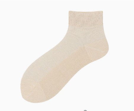Mens Short Spring Summer Mesh Breathable Seamless Pure Cotton Mens Socks photo 3
