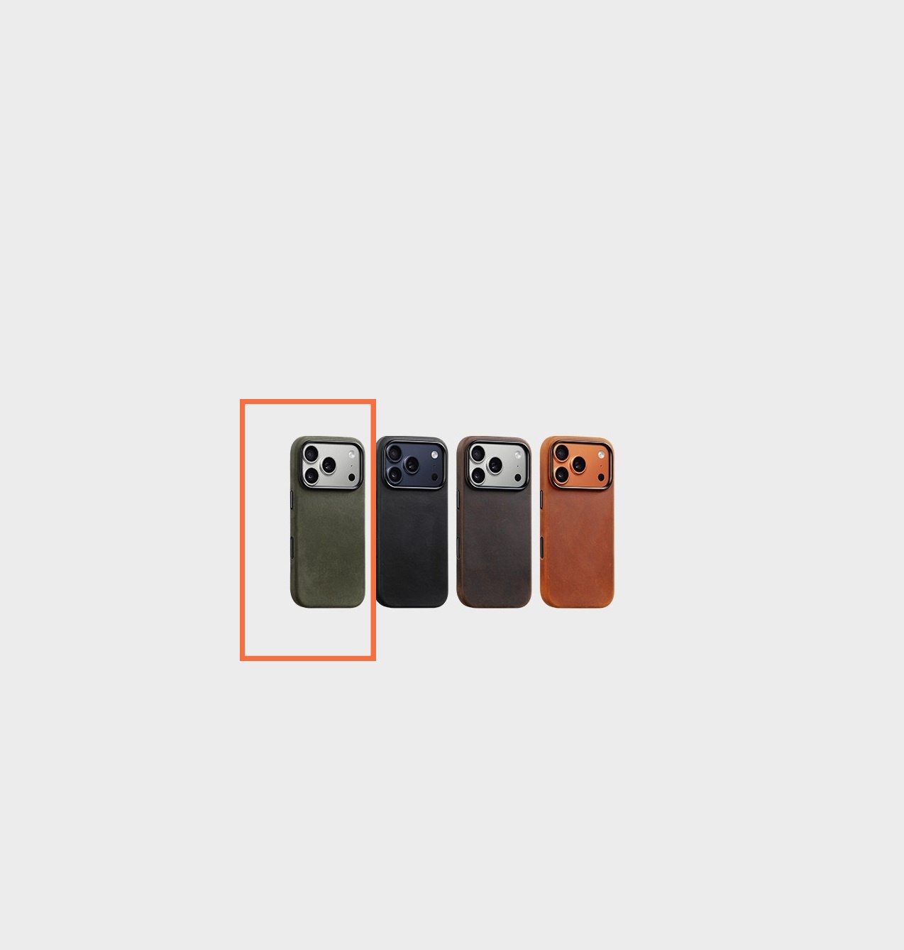 Retro Crazy Horse Leather Genuine Leather Magnetic Protective Case For Phones photo 3