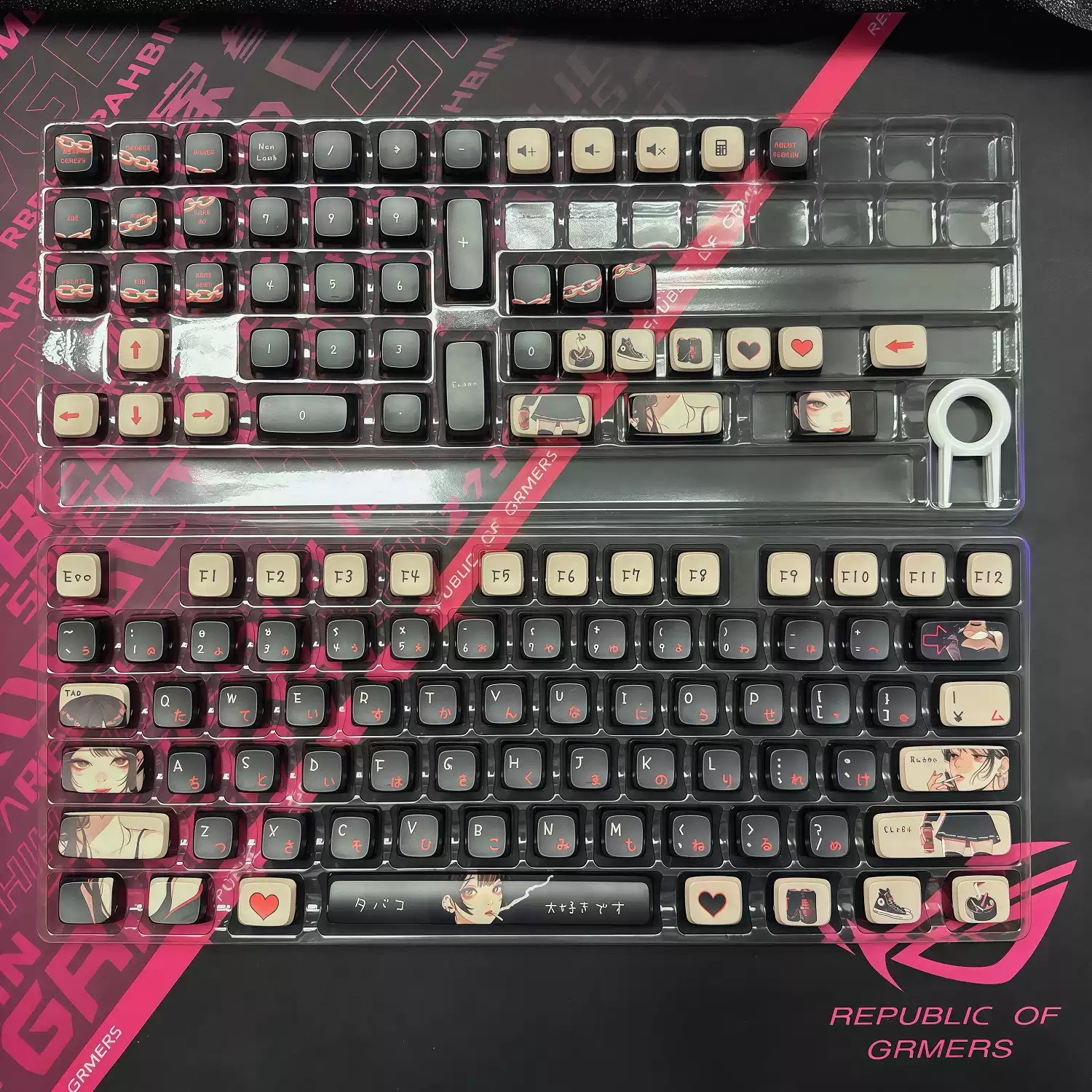Dark Girl MDA High-end Mechanical Keyboard With Four-sided Translucent Keycaps photo 4