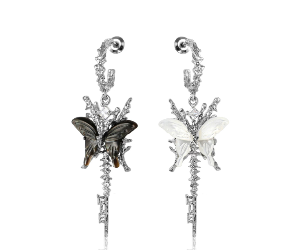 Butterfly Tassel Earrings With 925 Silver Hooks photo 7