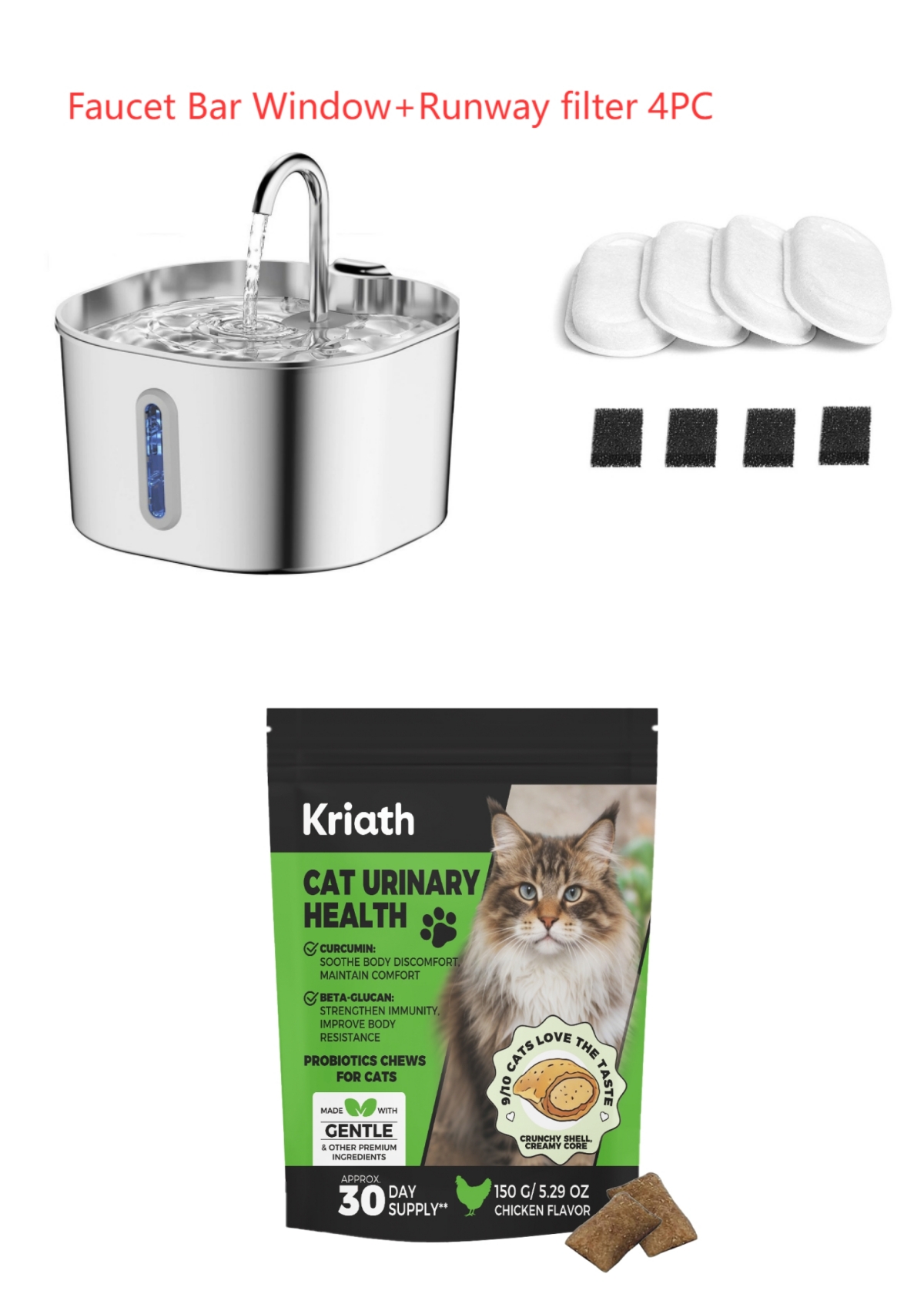 Stainless Steel Smart Pet Water Dispenser Automatic Circulation Large Capacity photo 2