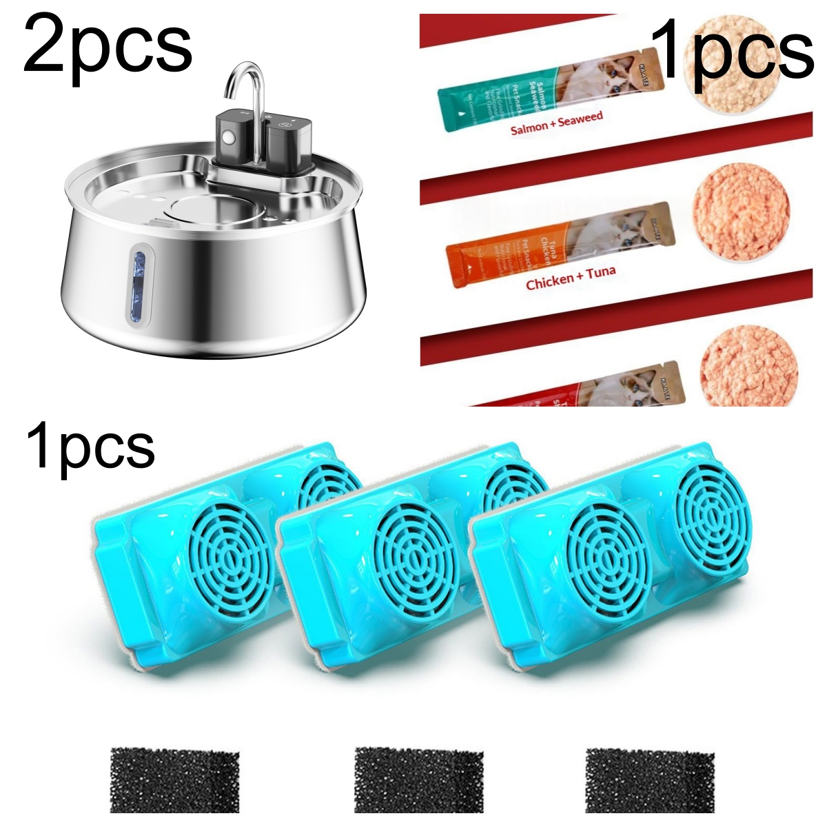 Stainless Steel Wireless Pet Water Fountain Kit photo 3