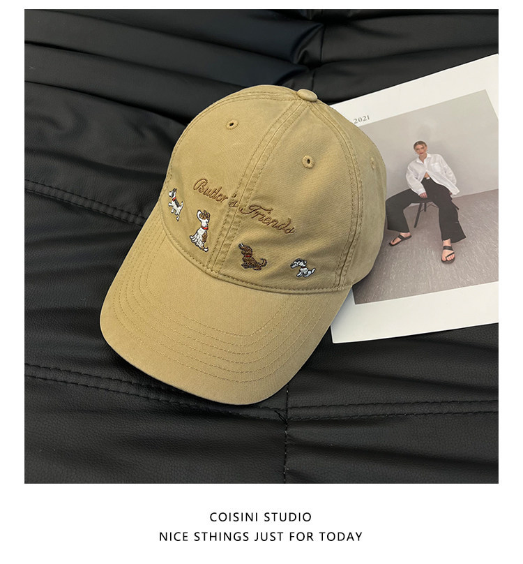 Letter Embroidered Peaked Cap Female photo 2