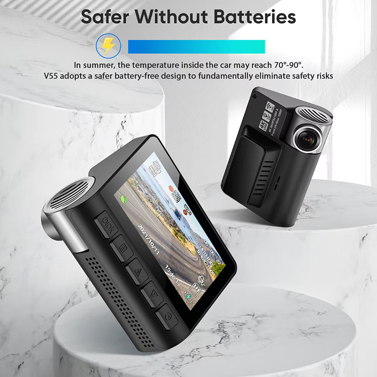 4K HD Dual Lens Dash Cam With Smartphone WiFi Connectivity And Built In GPS photo 1