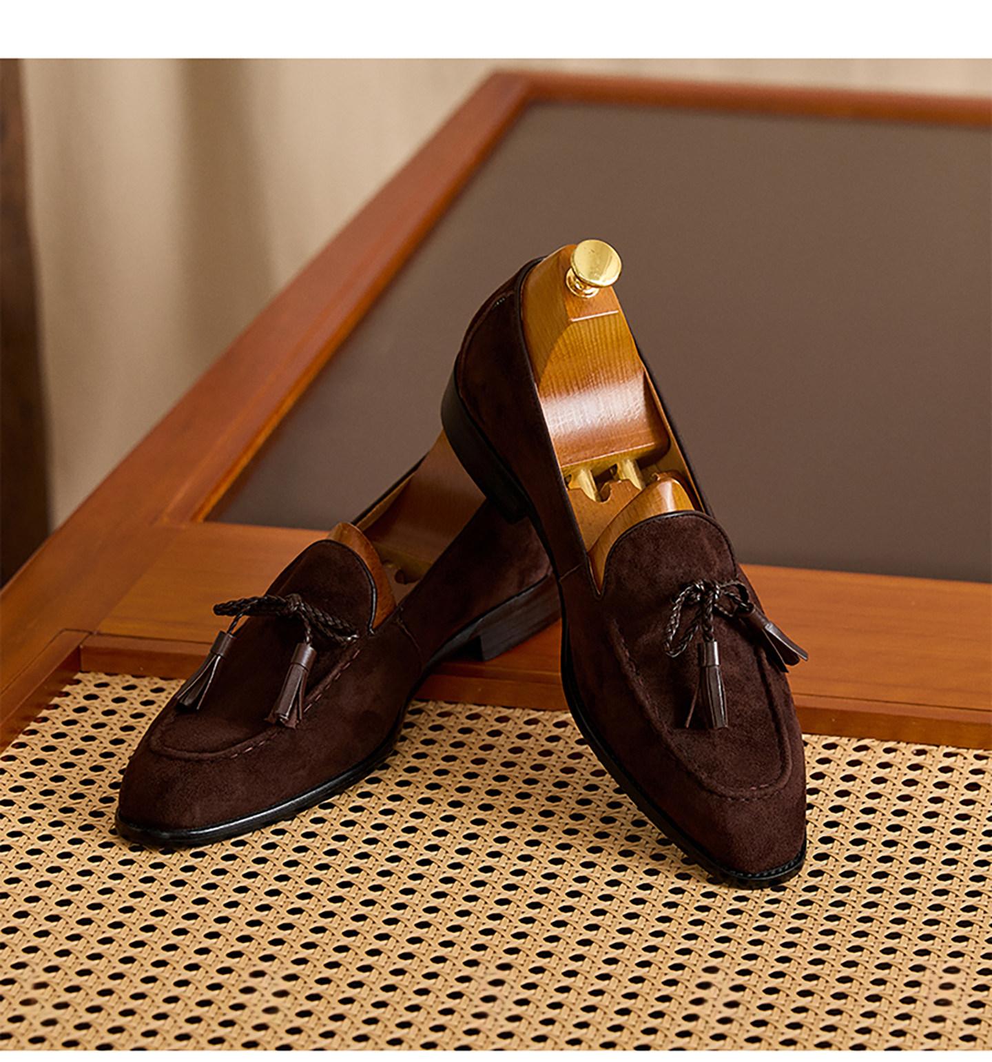 High-quality Italian-style Tassel Loafer Slip-on Shoes photo 2