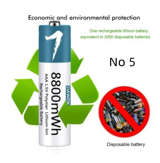 AAA Rechargeable Polymer Lithium-ion Battery photo 6