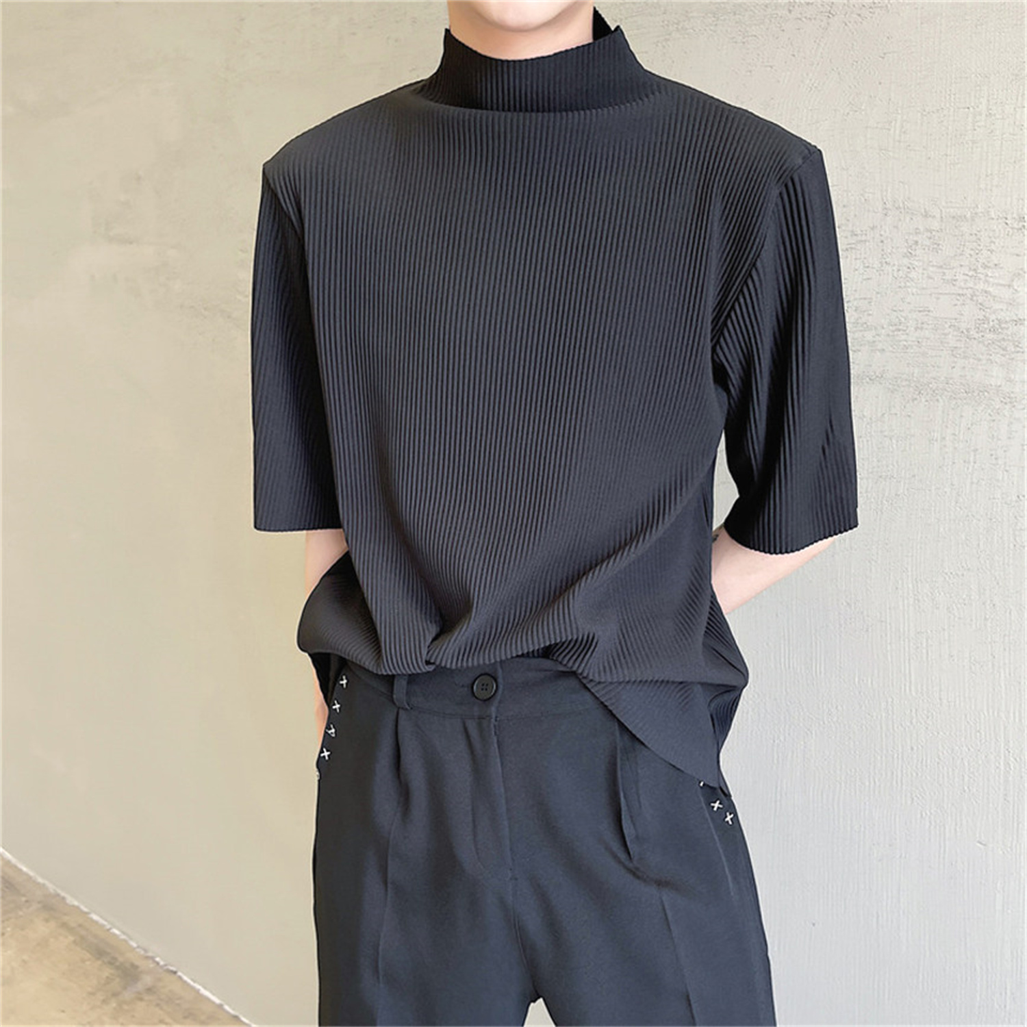Abstinence Is A Semi-high Collar T-shirt Man photo 5
