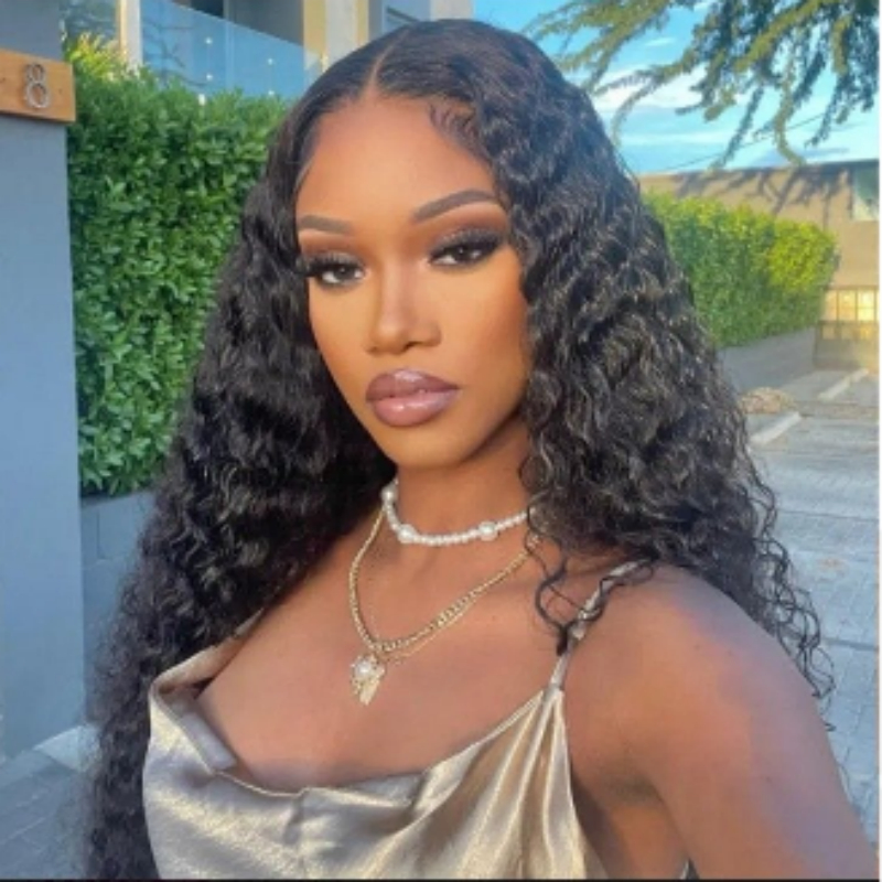 26 inch Deep Wave Wear Go Wig 7x5 HD Lace Closure 180% Draw String Glueless Wig photo 1