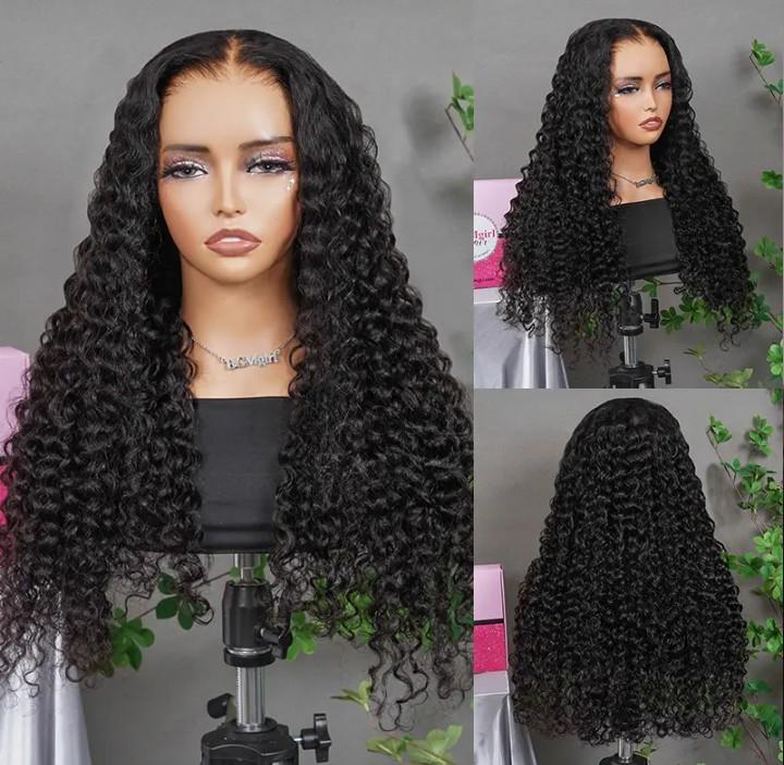 26inch Pre-Bleached Water Wave Wear Go Wig 7x5 HD Lace Closure Density Glueless Wig photo 4