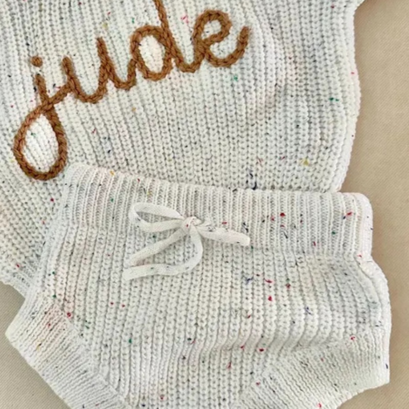 Solid-color Childrens Cornstitch Triangle Shorts photo 1