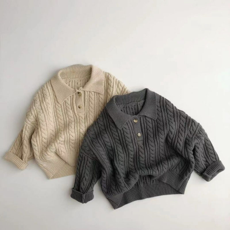 Children's Fried Dough Twists Knitting Sweater photo 5