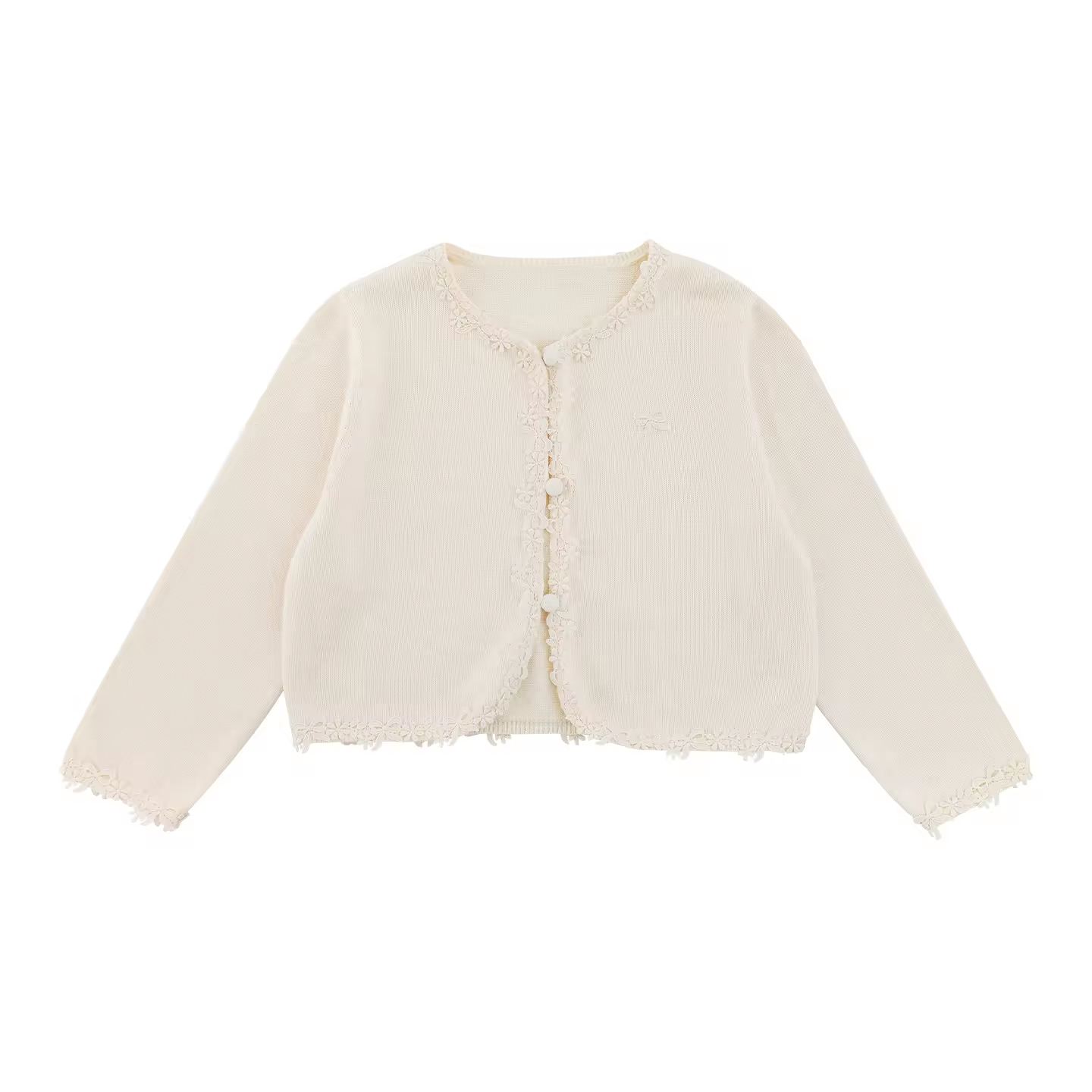 Sweet Girl Bow-Knot Embroidered Sweater photo 2