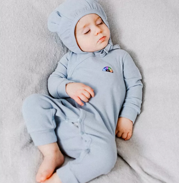 Heat-retaining Baby Onesie Outfit One-month Milestone Warm Underwear photo 5