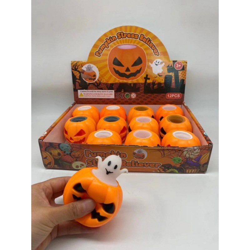 Halloween Skull Bat Pumpkin Squeeze Stress Relief Toy photo 3