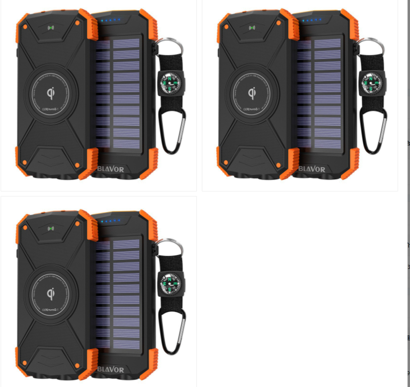 Solar-Powered Wireless Power Bank, 10,000 MAh, IP66 Waterproof Charger, Portable Outdoor Emergency Mobile Power Source photo 7