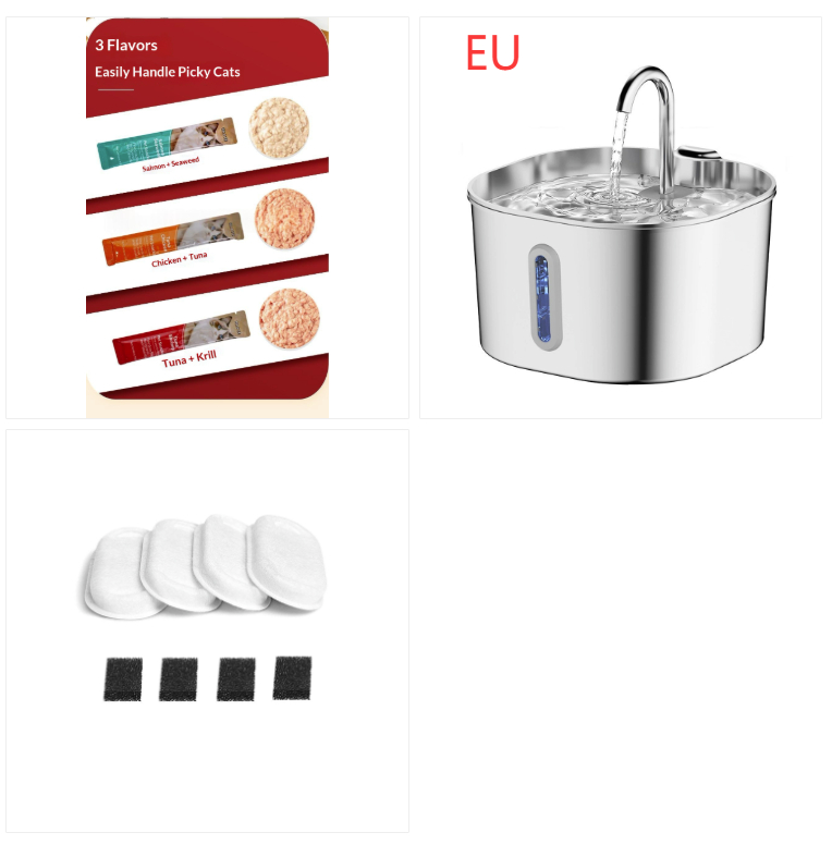 Stainless Steel Wireless Pet Water Fountain Kit photo 4