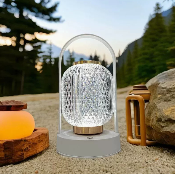 Portable Table Lamp Wireless Charging, Outdoor Camping Light photo 2