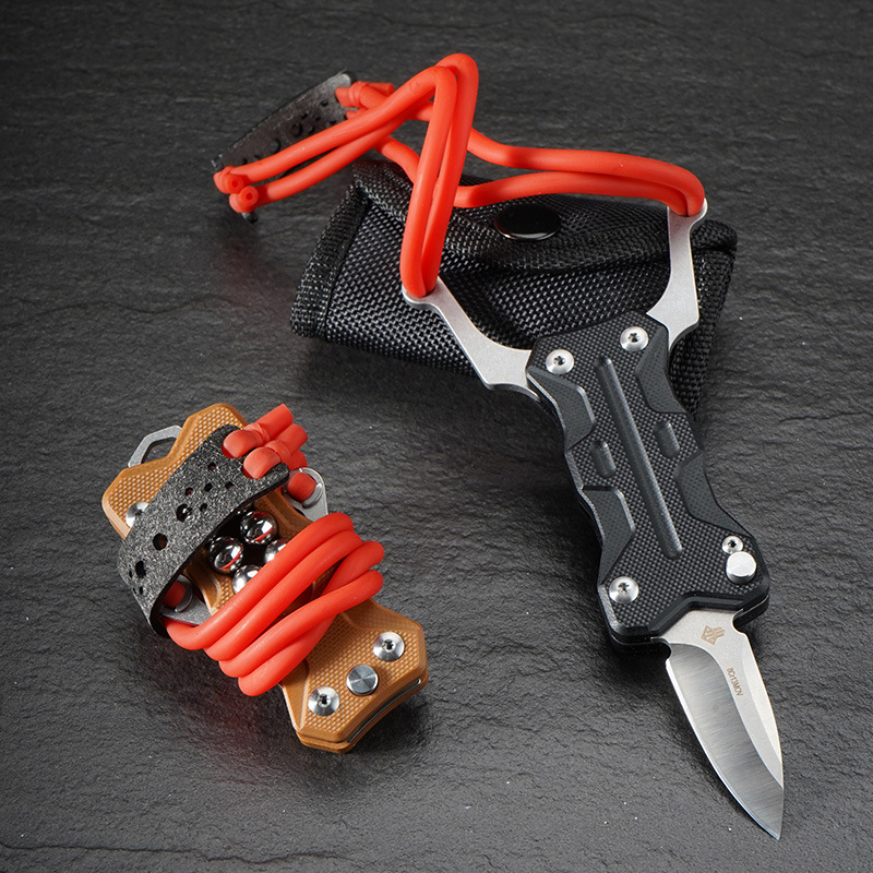 Slingshot Knife G10 Handle Outdoor Competitive EDC Tool photo 1