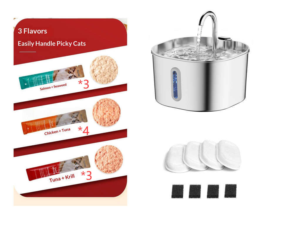 Stainless Steel Wireless Pet Water Fountain Kit photo 5
