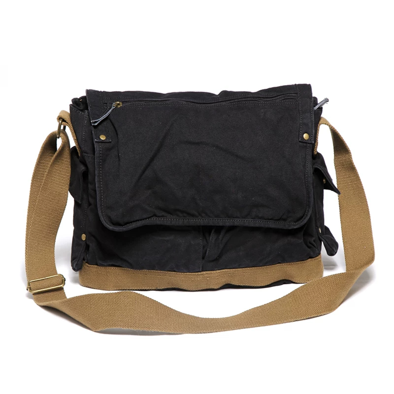 Casual Large Capacity Canvas Crossbody Bag photo 6