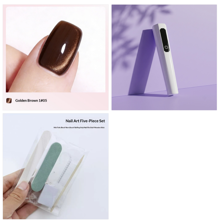 Cat-eye Shaped Gel Magnetic Nail Art Pen Set photo 3