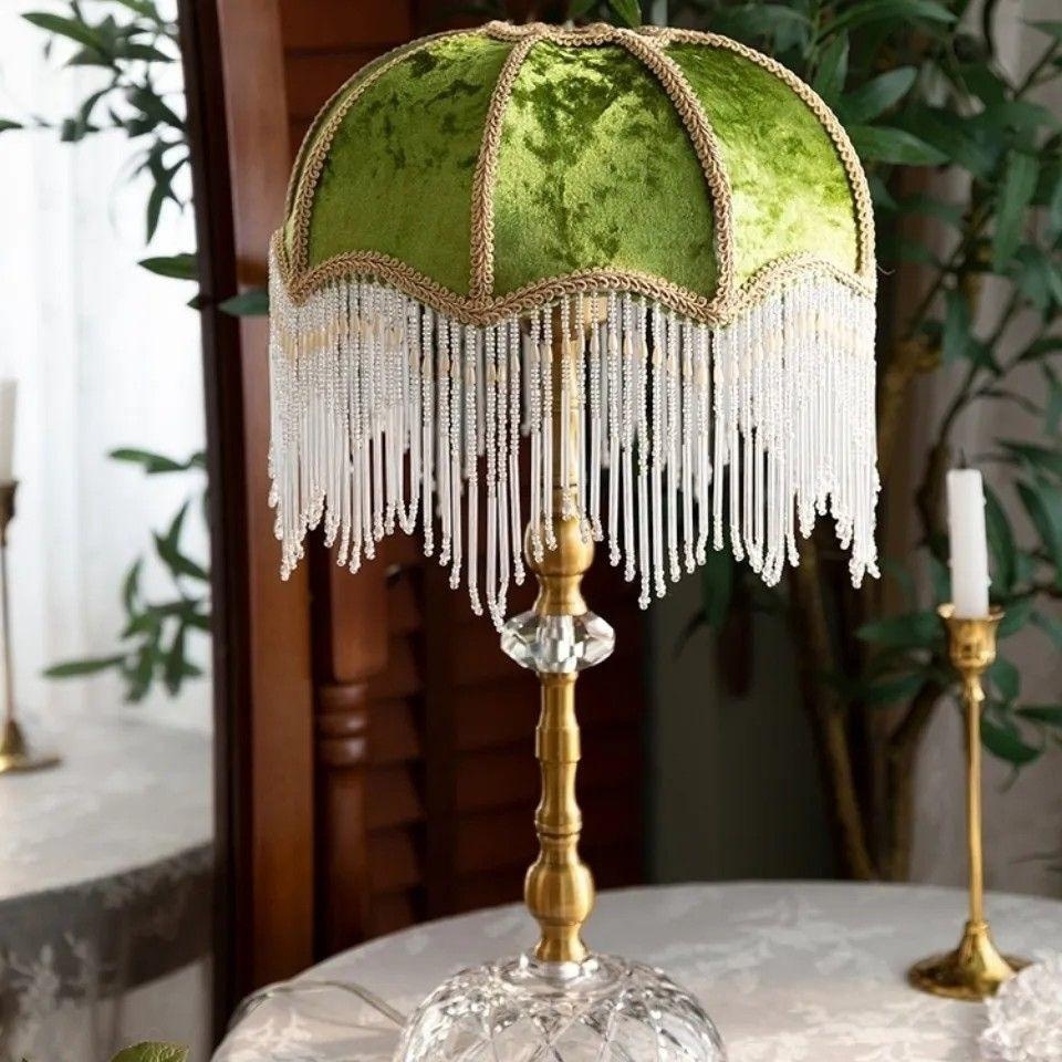 American-style Vintage Tassel Table Lamp photo 1
