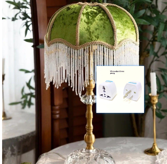 American-style Vintage Tassel Table Lamp photo 5