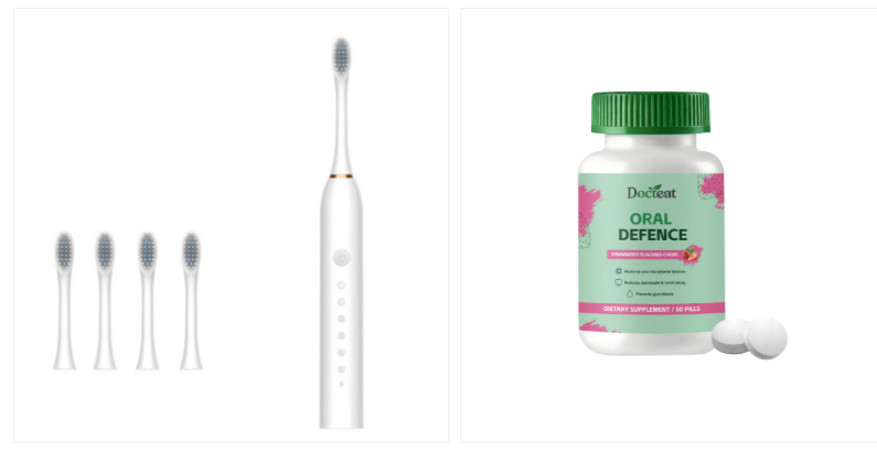 Docteat Oral Defence Oral Health Support Chewable Tablets, Strawberry Flavor, 62 Pills Dietary Supplement photo 2