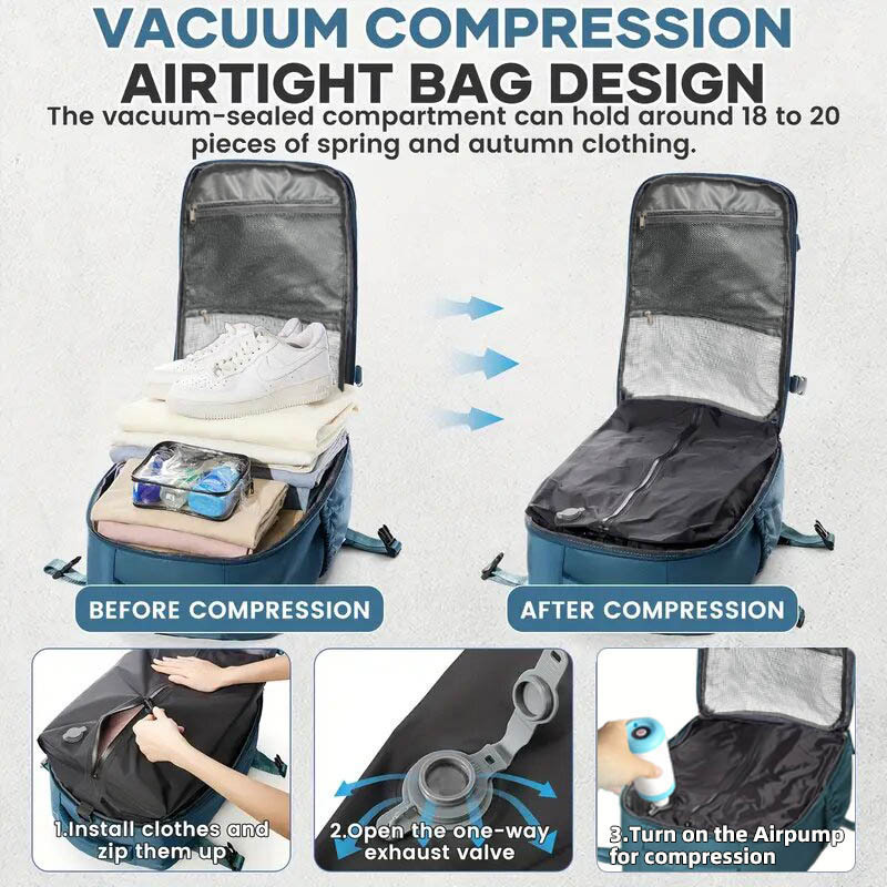 Vacuum Compression Large Capacity Backpack photo 6