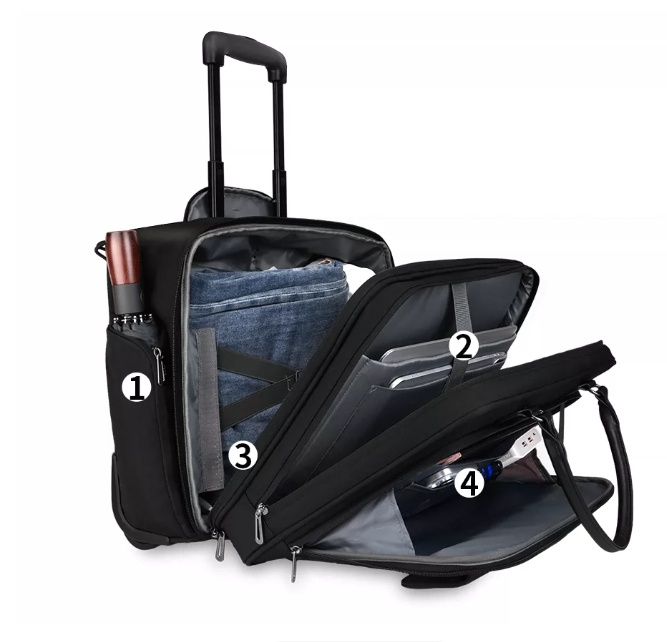 Handheld Briefcase Luggage Compartmentsmall Trolley Bag photo 5