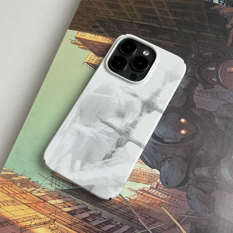 Grey Beauty Priest Art Niche Mobile Phone Case photo 5
