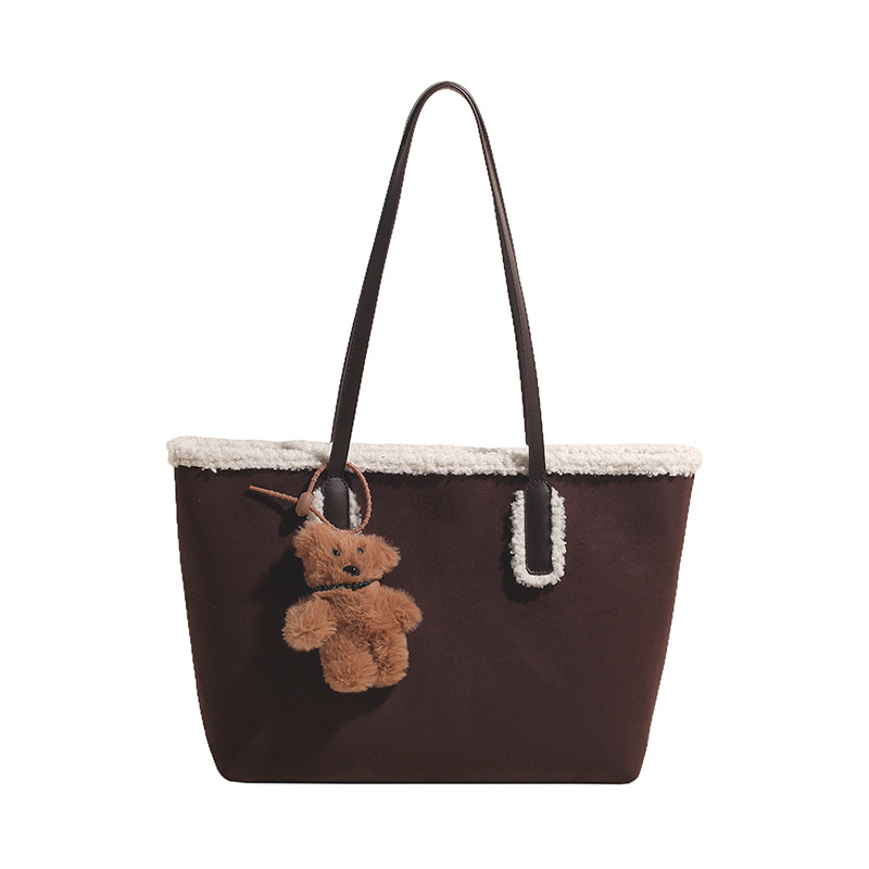 Simple Stylish And Versatile Fluffy Handbag photo 8