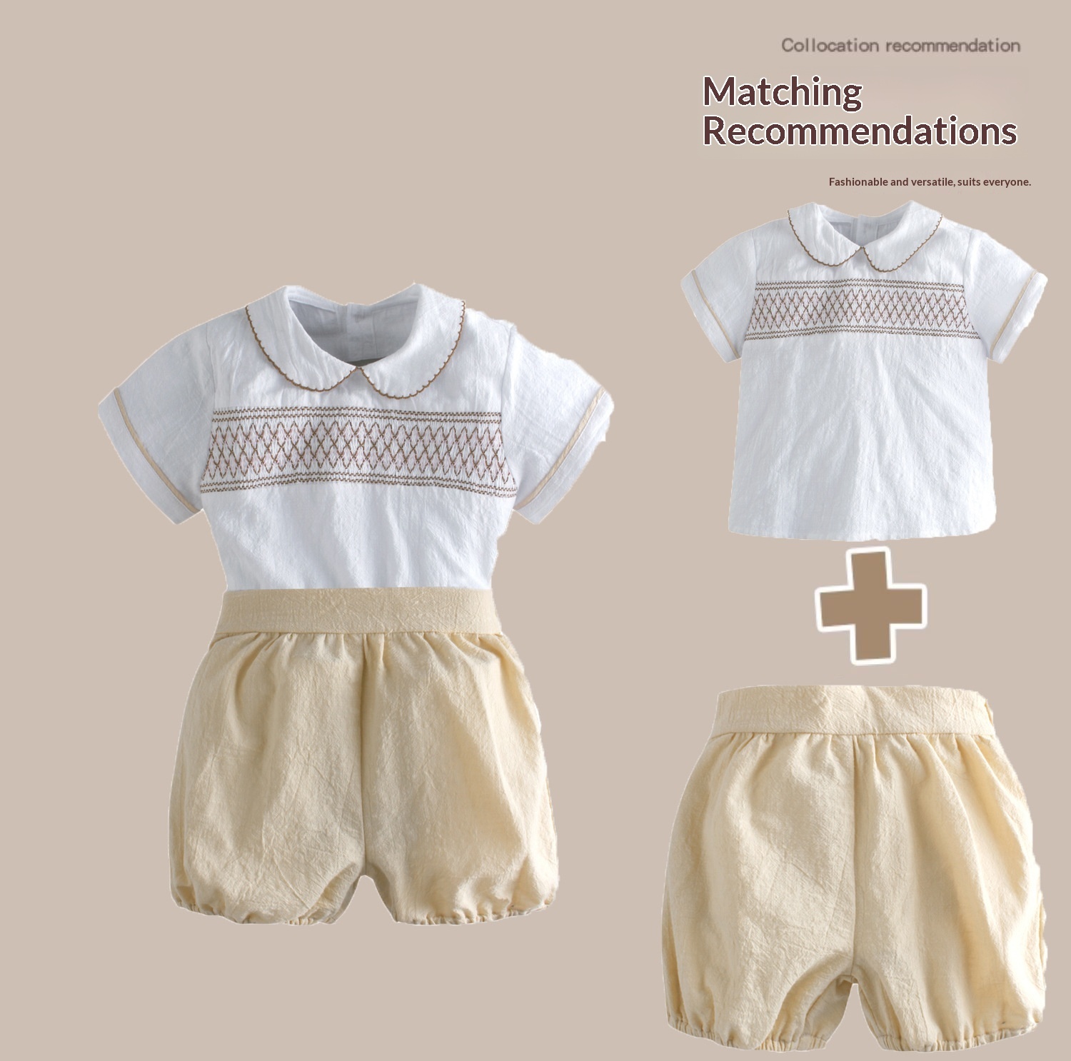 Comfortable Short-sleeve And Shorts Set For Boys photo 1