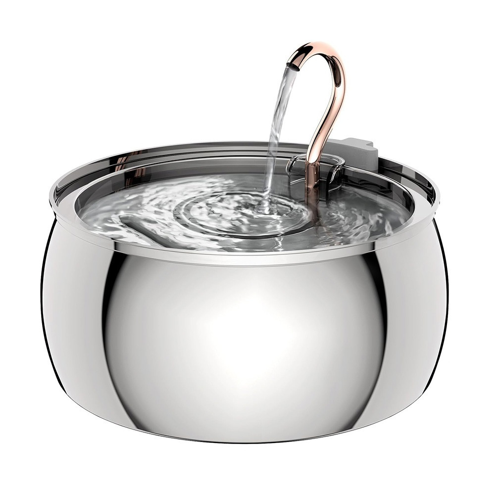 4L Water Drop Large Capacity Pet Stainless Steel Water Dispenser photo 5