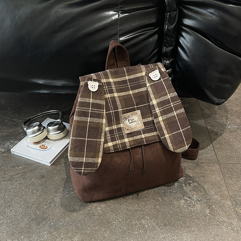 Plaid Shoulder Bag For Women Large Capacity Laid-back Style photo 5