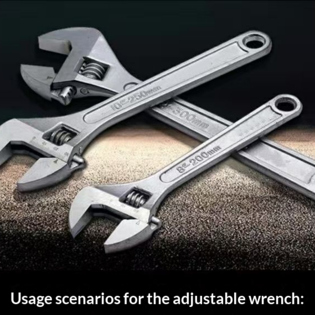 Large-opening Adjustable Wrench photo 1