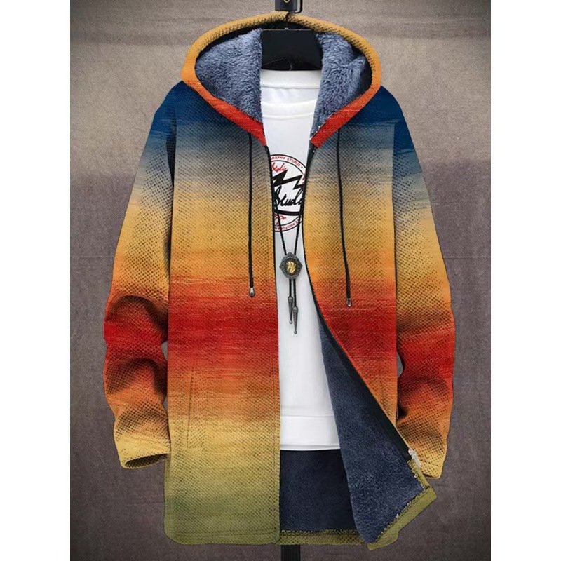Winter Printed Fleece-lined Thickened Windproof Jacket photo 8