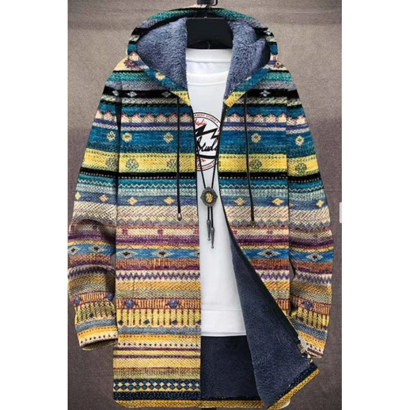 Winter Printed Fleece-lined Thickened Windproof Jacket photo 5