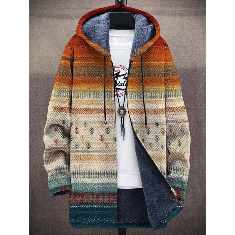 Winter Printed Fleece-lined Thickened Windproof Jacket photo 7