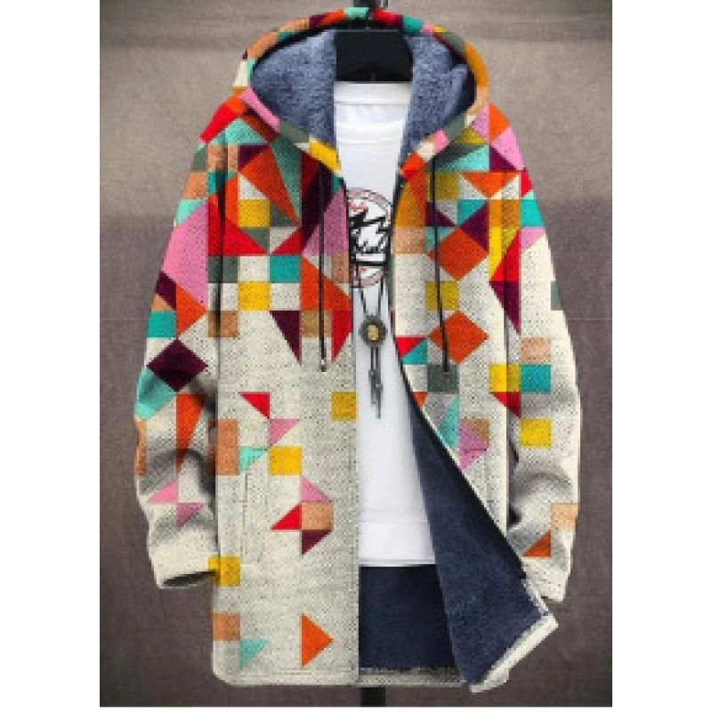 Winter Printed Fleece-lined Thickened Windproof Jacket photo 7