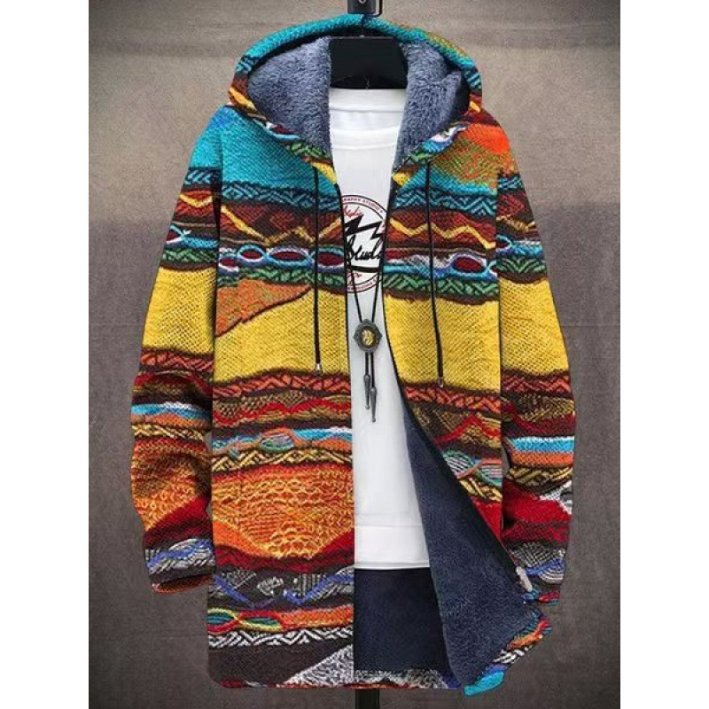Winter Printed Fleece-lined Thickened Windproof Jacket photo 6
