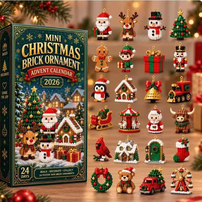 24Day Mini Christmas BrickOrnament Advent Calendar photo 3