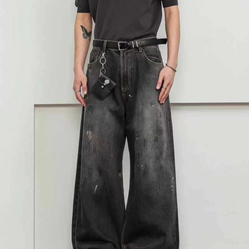 Graffiti-designed Jeans For Men And Women photo 1
